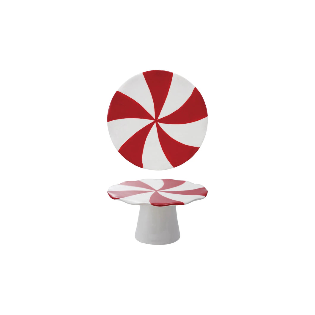 Peppermint Candy Pedestal