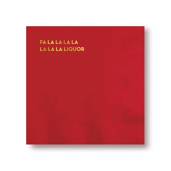 Fa La La Liquor Napkins