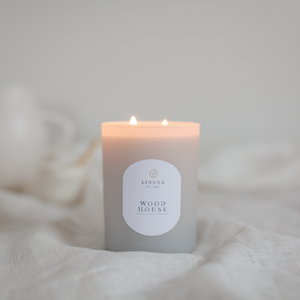 Wood House Candle