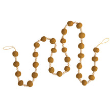 Load image into Gallery viewer, Felt Ball Garland Mustard
